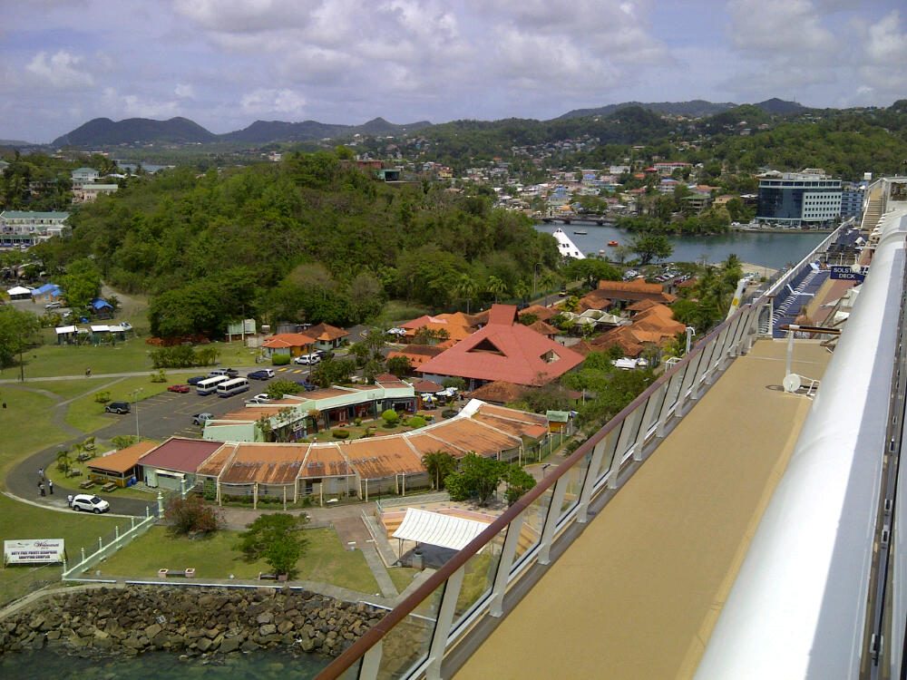 St Lucia Cruise Terminal From The Solstice Deckjpeg Wansbroughs Cruise Blog